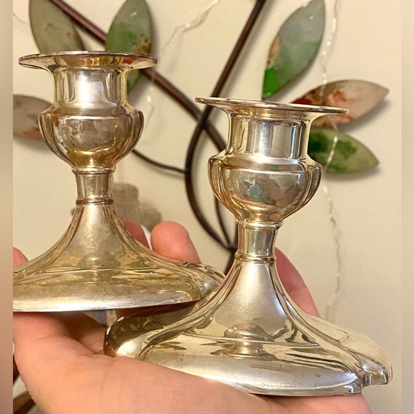 Elegant Silver Candle Holders - Picture 1 of 6